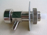 Klobúkový ventil 3/4 predĺžený o 15 mm s držiakom a maticou